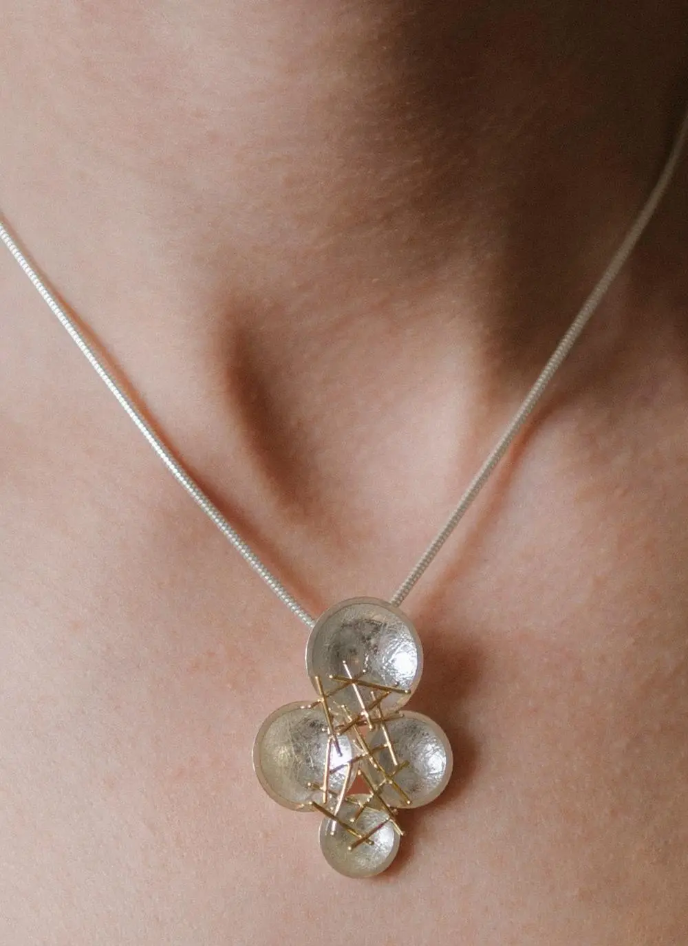 Kathleen Medium Silver Pendant 
