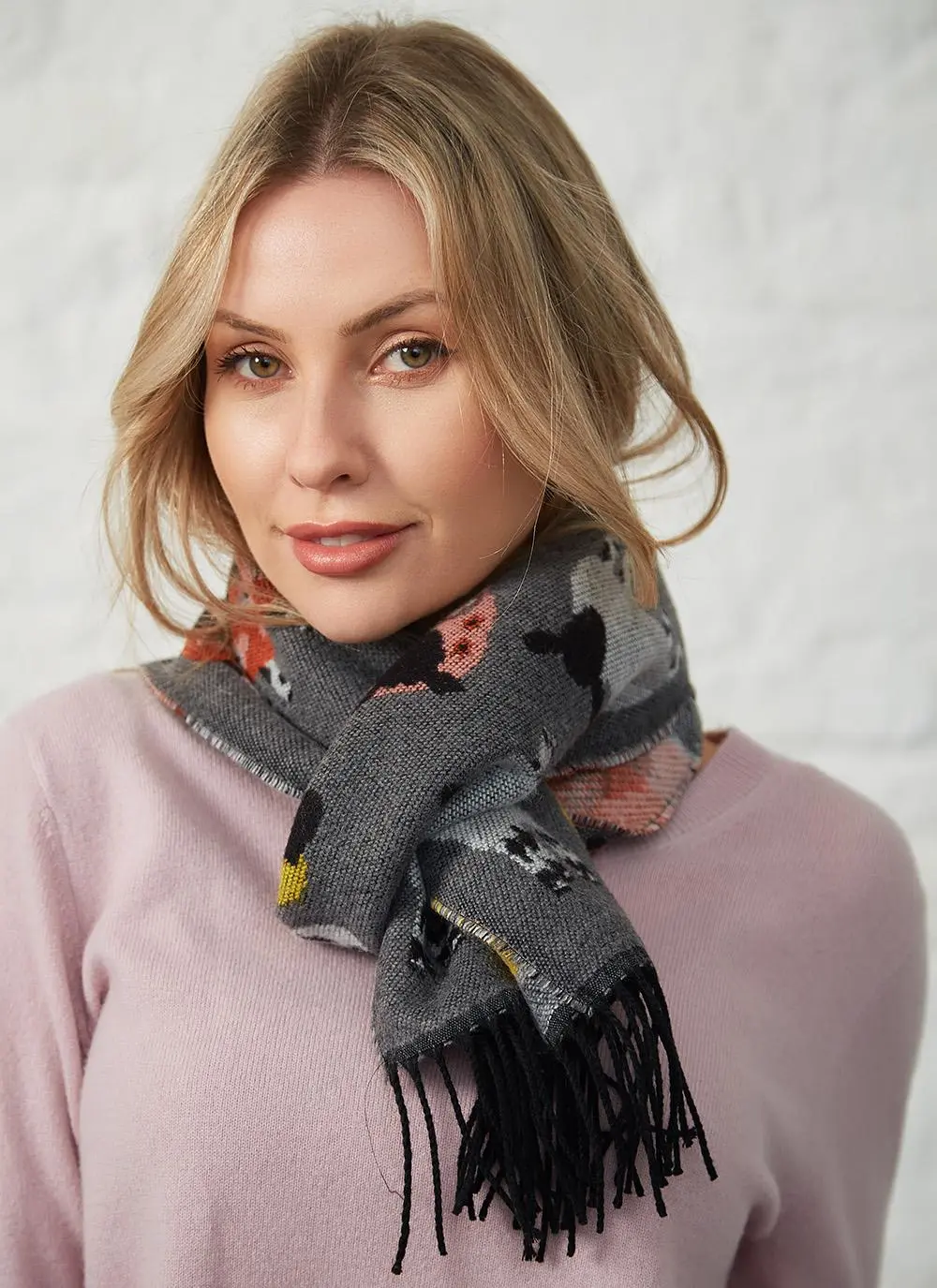 Sheep Fringed Scarf