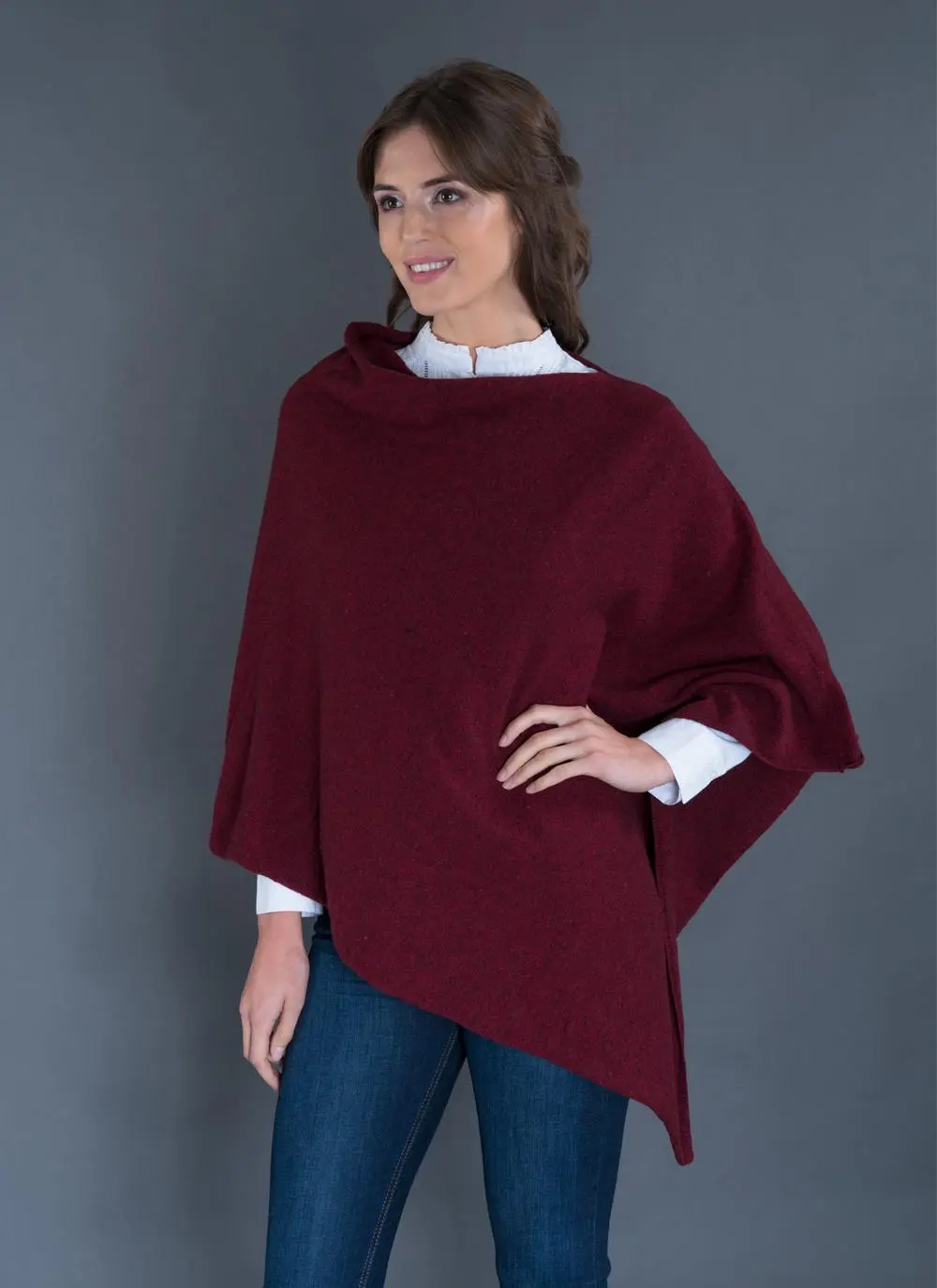 Julie Wool Mix Poncho