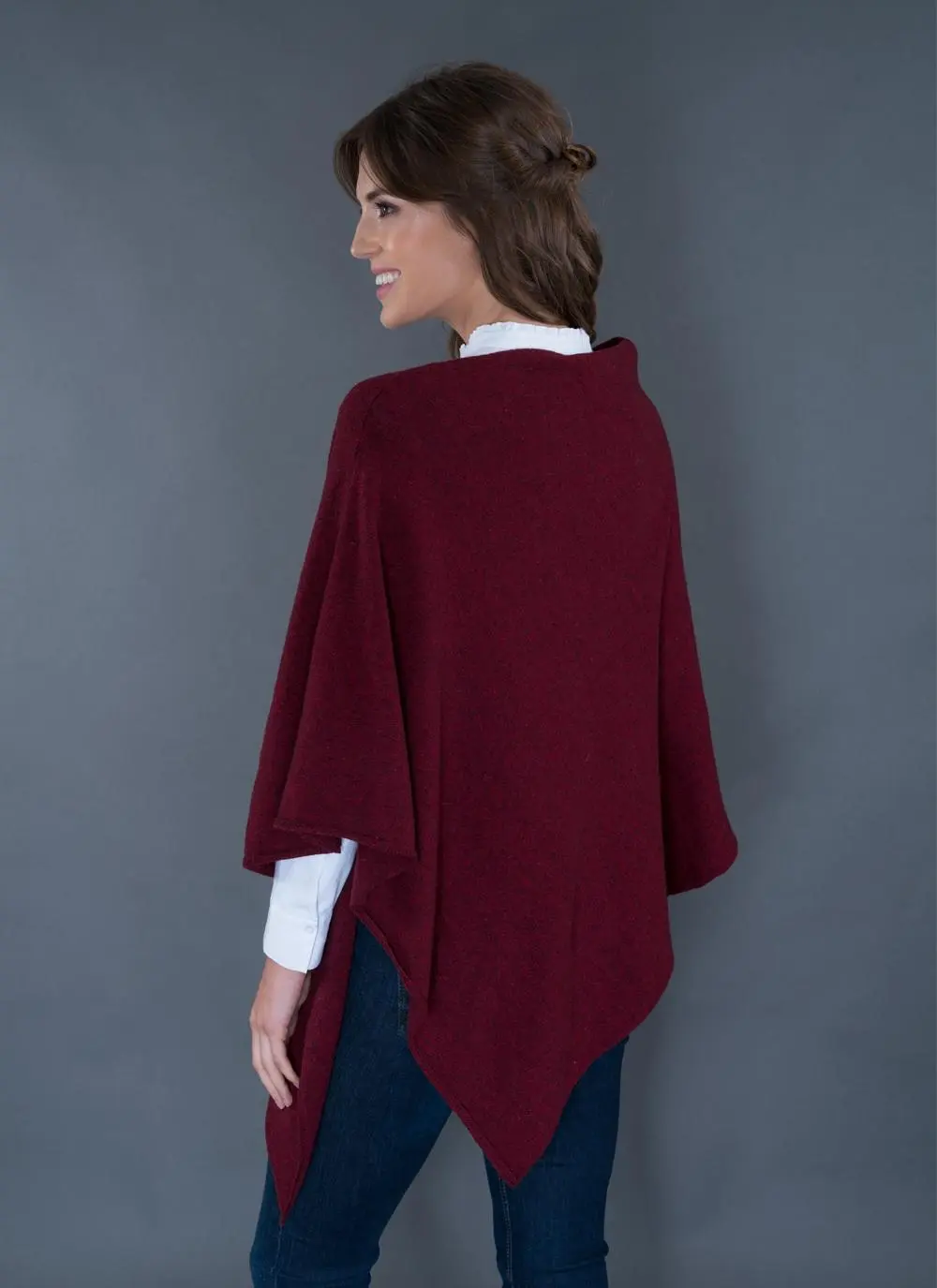 Julie Wool Mix Poncho