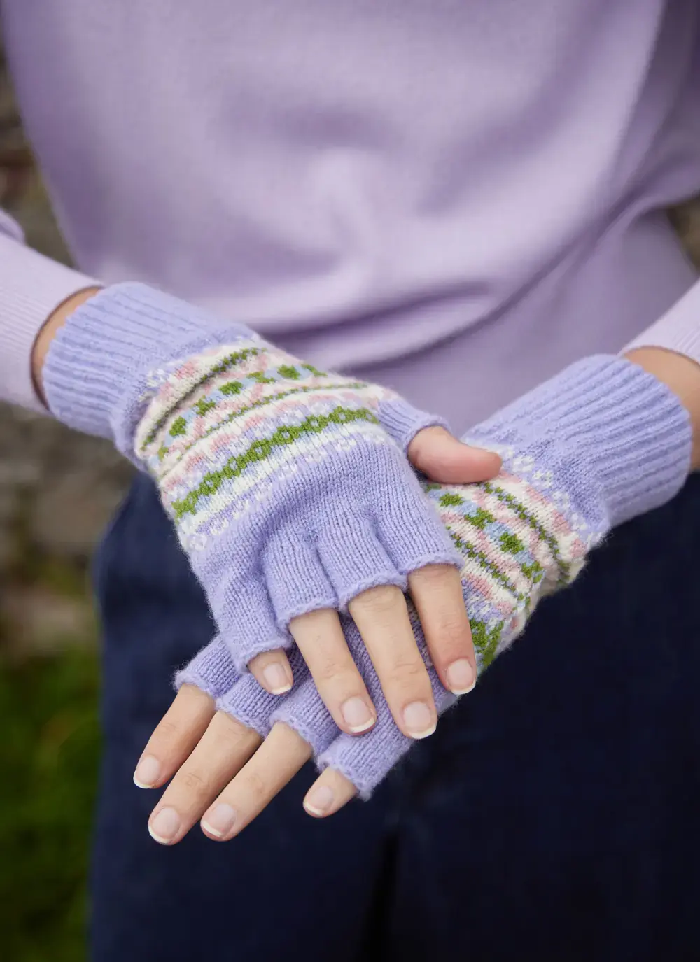 Kerse Fairisle Fingerless Gloves