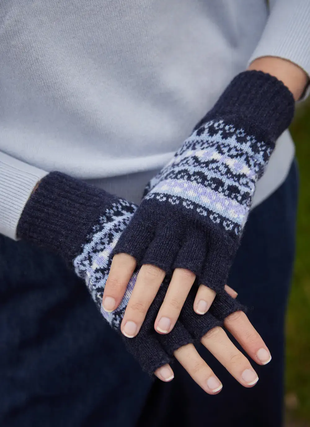 Kerse Fairisle Fingerless Gloves