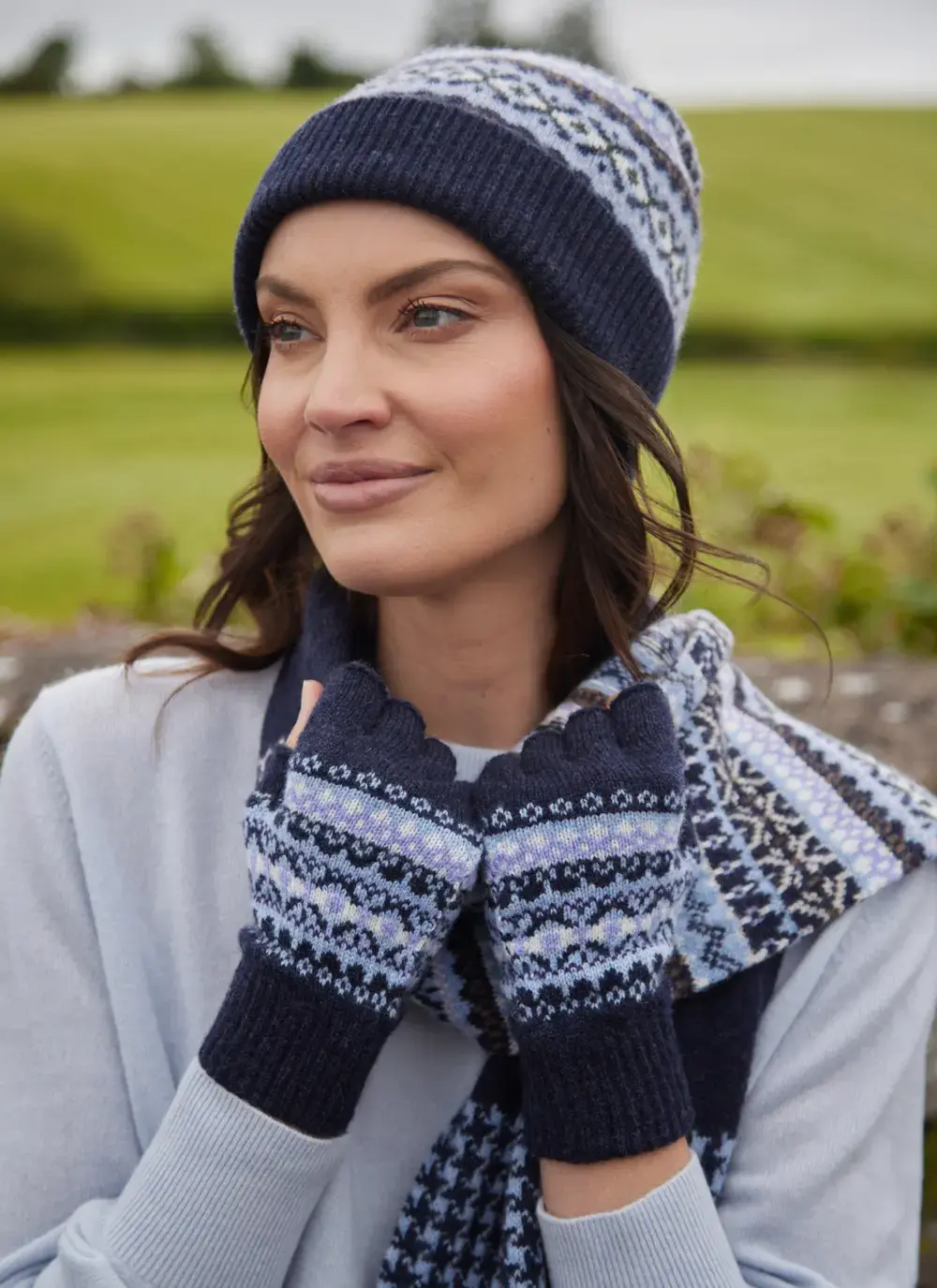 Kerse Fairisle Fingerless Gloves