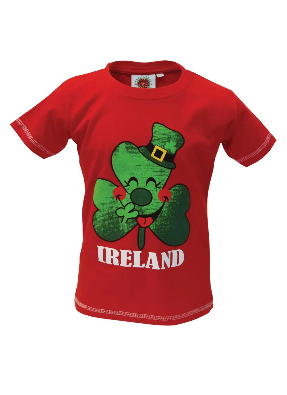 Kids Irish Shamrock Red T-Shirt
