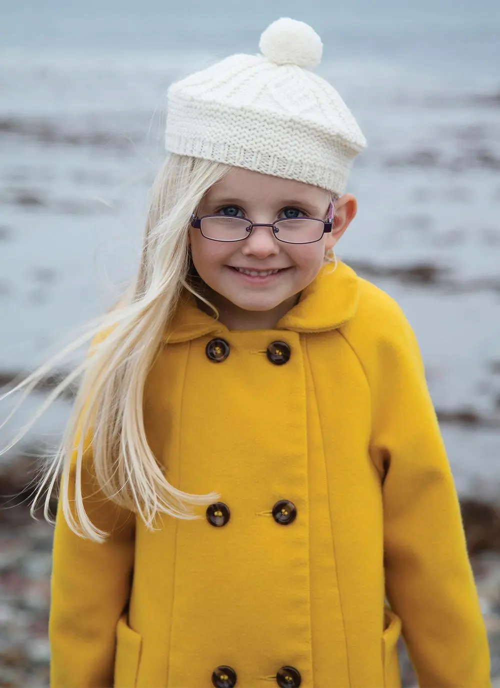 Kids Hand-Knit Aran Beret 