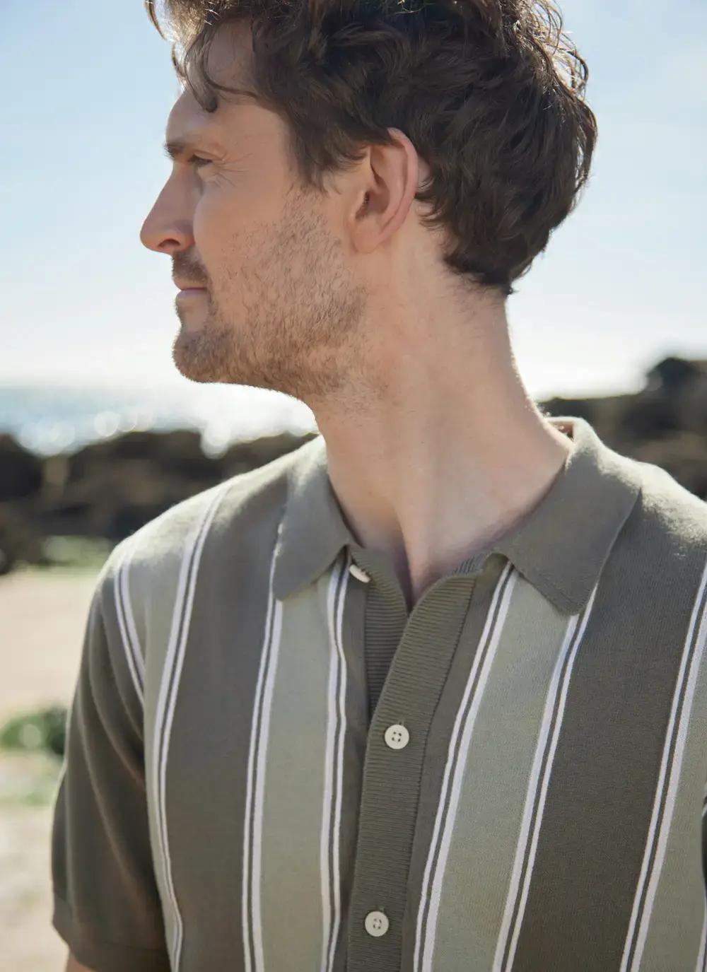 Knitted Stripe Cardigan