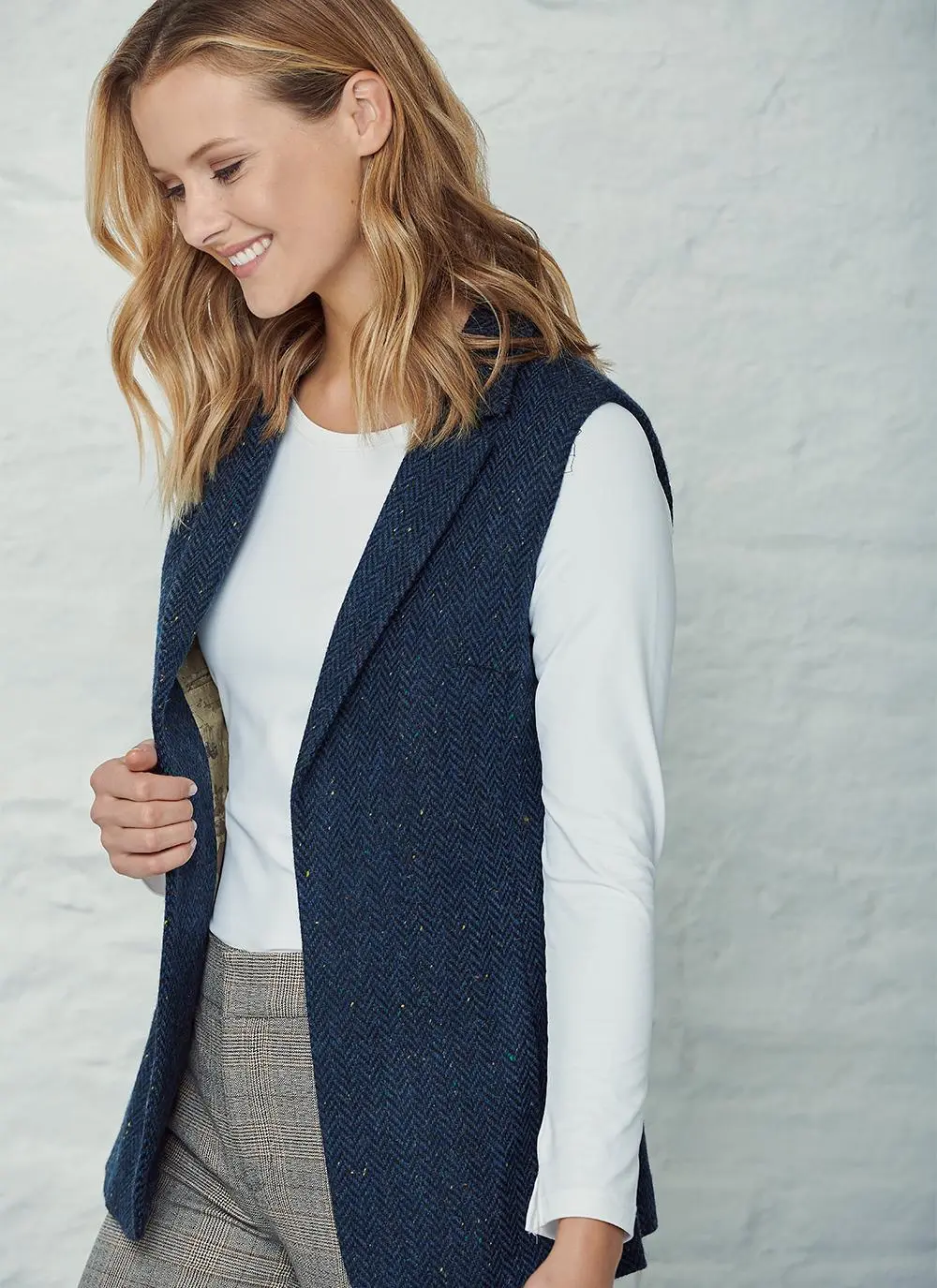 Ladies Tweed Gilet