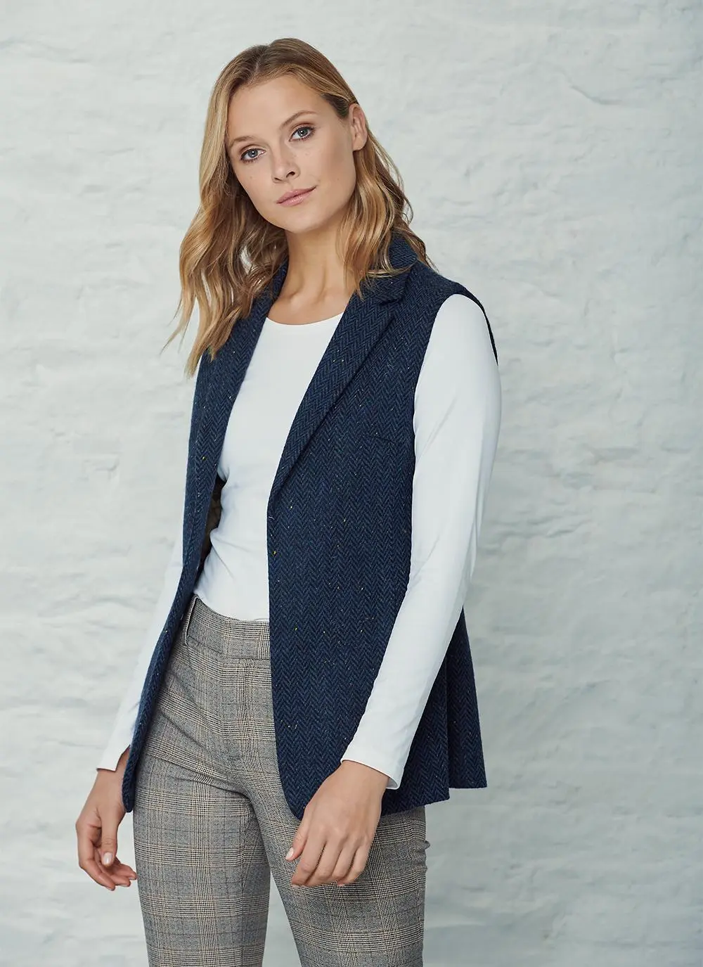 Ladies Tweed Gilet