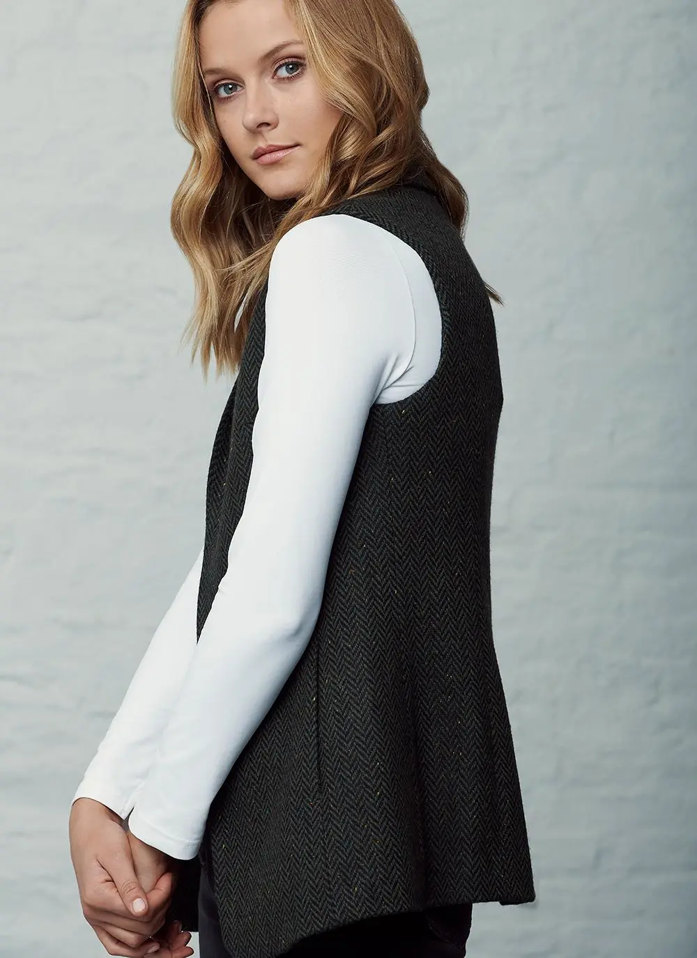 Ladies Tweed Gilet