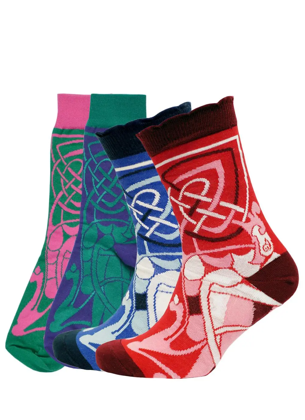 Set of 4 Ladies Celtic Socks