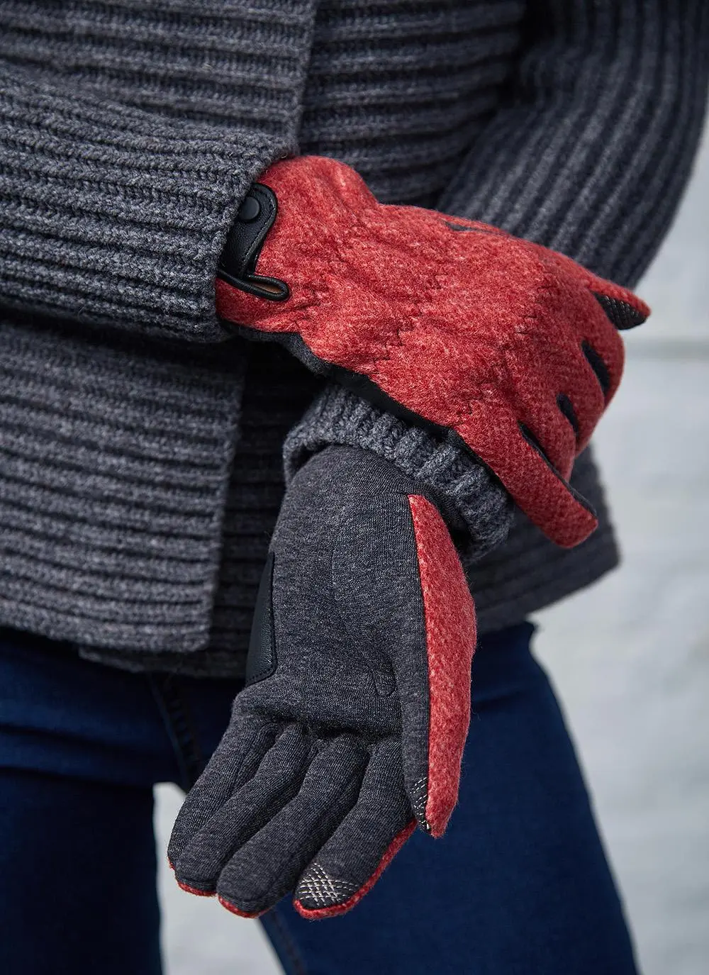 Ladies Tweed Gloves