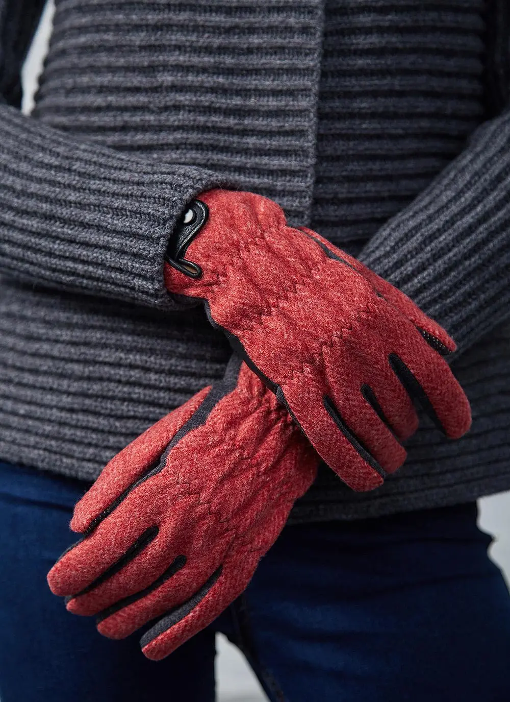 Ladies Tweed Gloves
