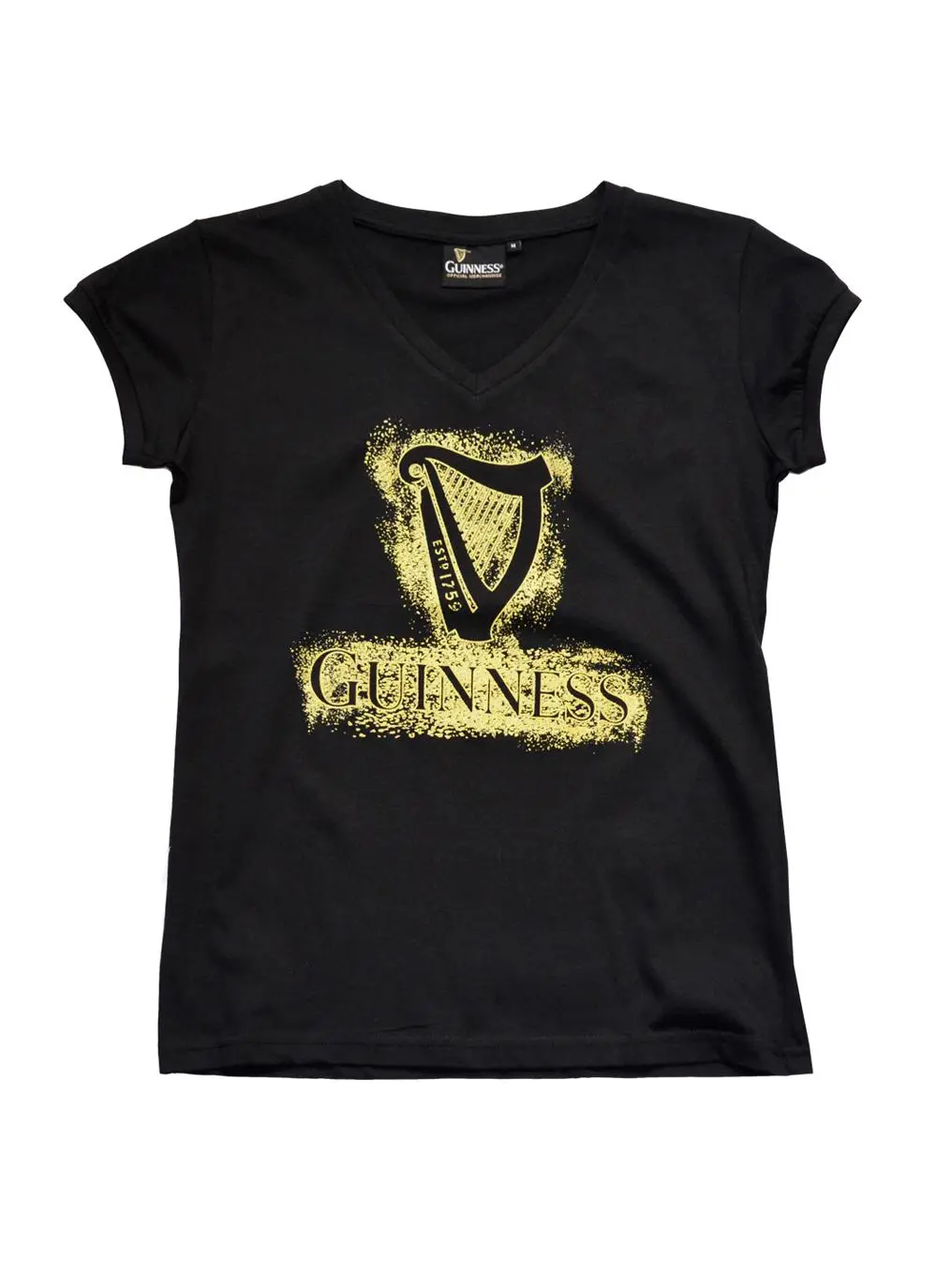 Ladies Guinness Harp V-Neck T-Shirt