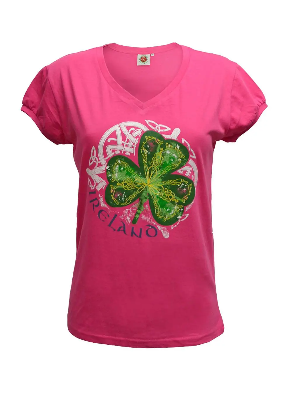 Ladies Ireland Shamrock V-Neck T-Shirt
