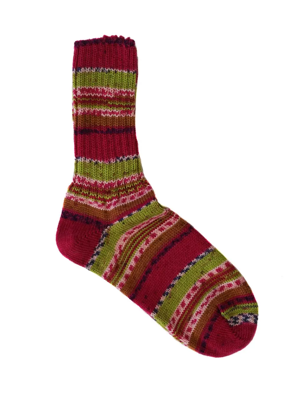 Set of 2 Ladies Fair Isle Socks
