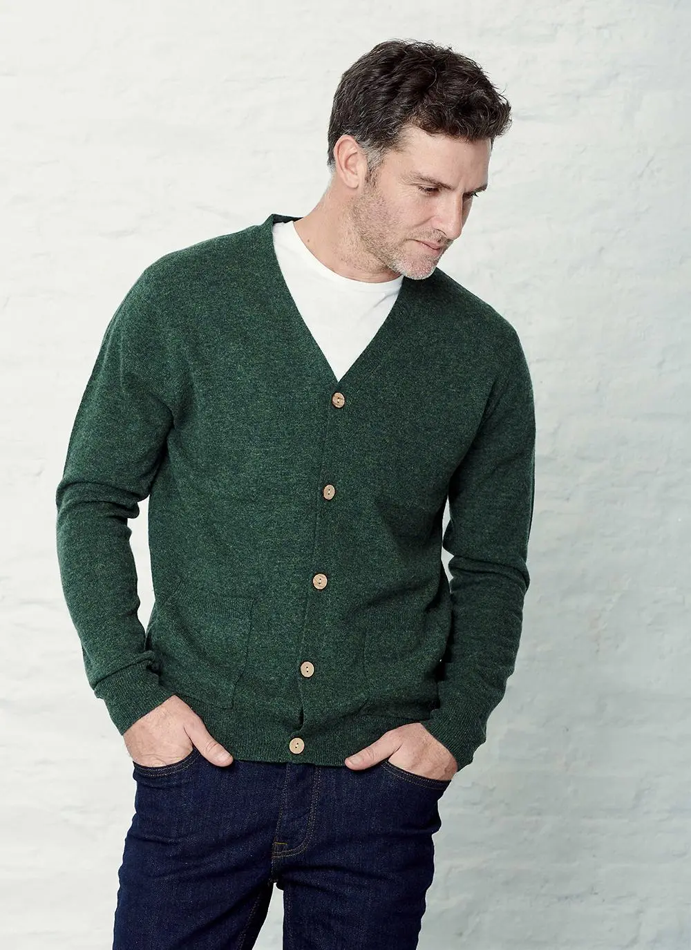 Lambswool V-Neck Cardigan