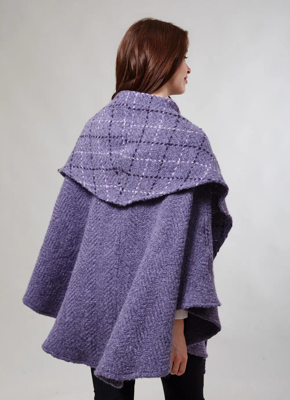 Lisa Hooded Cape Violet