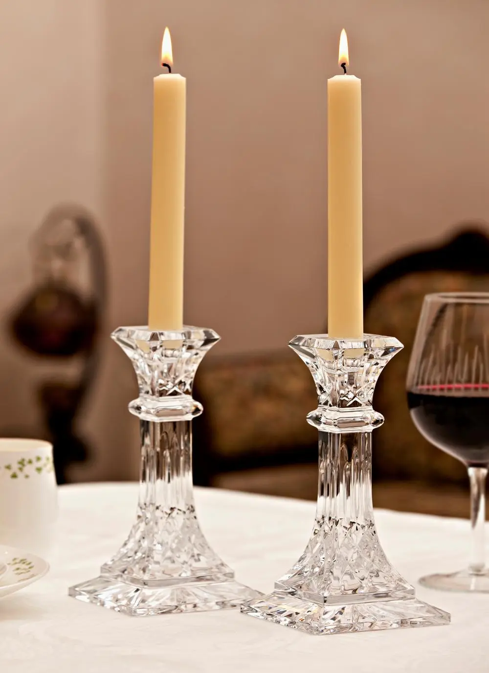 Waterford Crystal Lismore 6'' Candlestick Pair