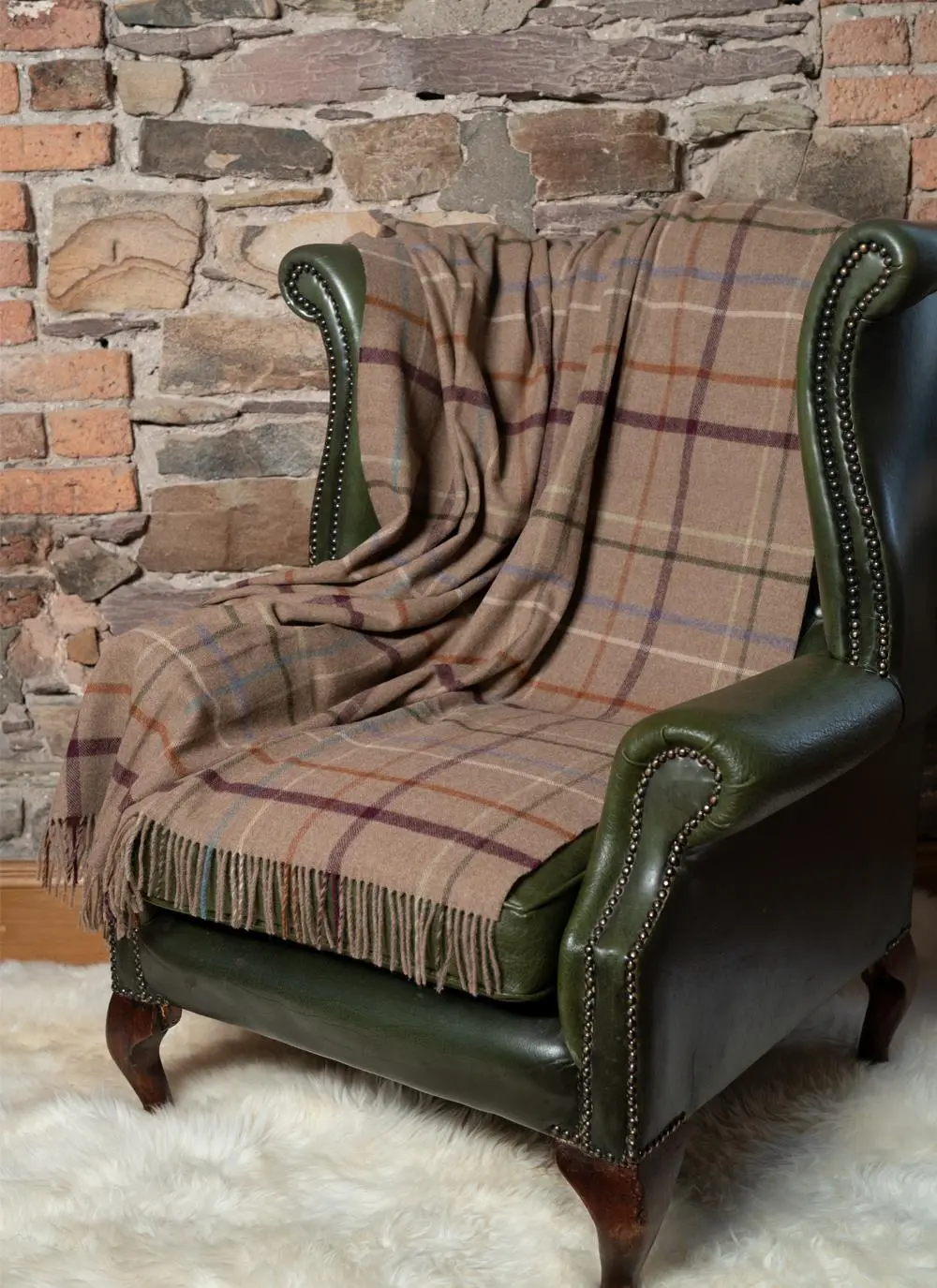 Litton Camel Lambswool Throw