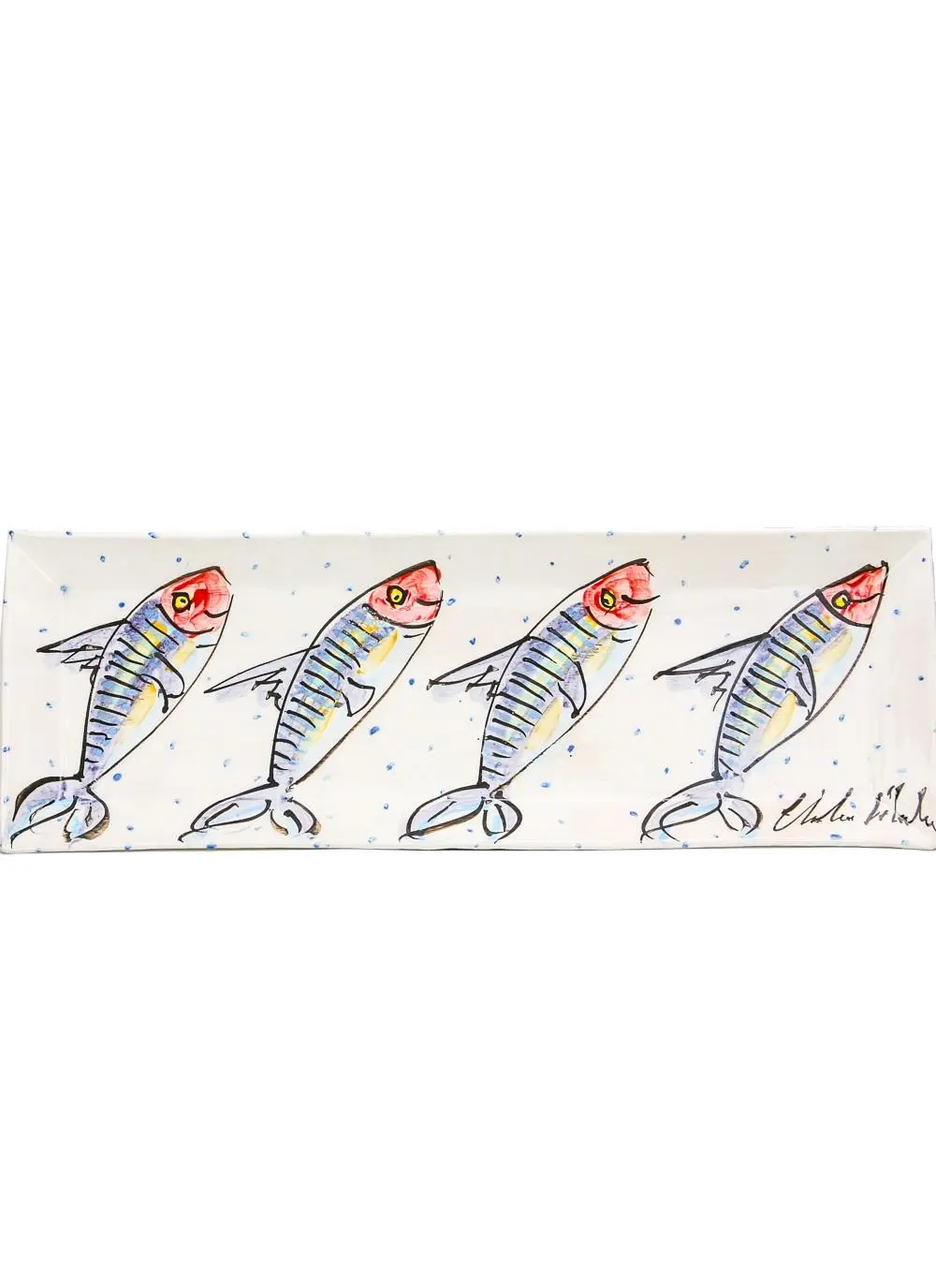 Mackerel Large Rectangular Platter