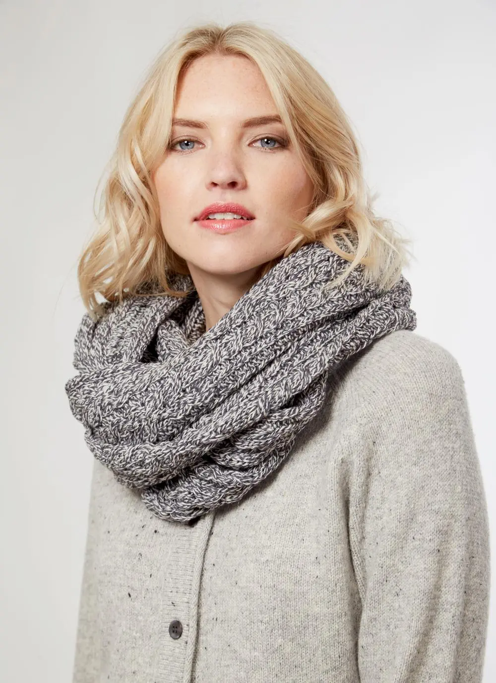 Aran Infinity Scarf