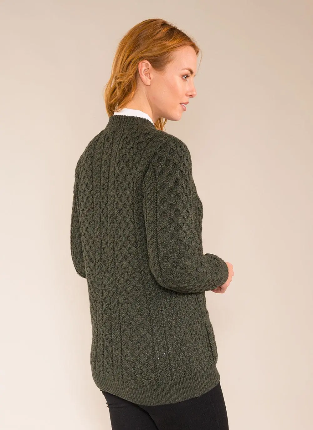Mary Lumber Aran Cardigan
