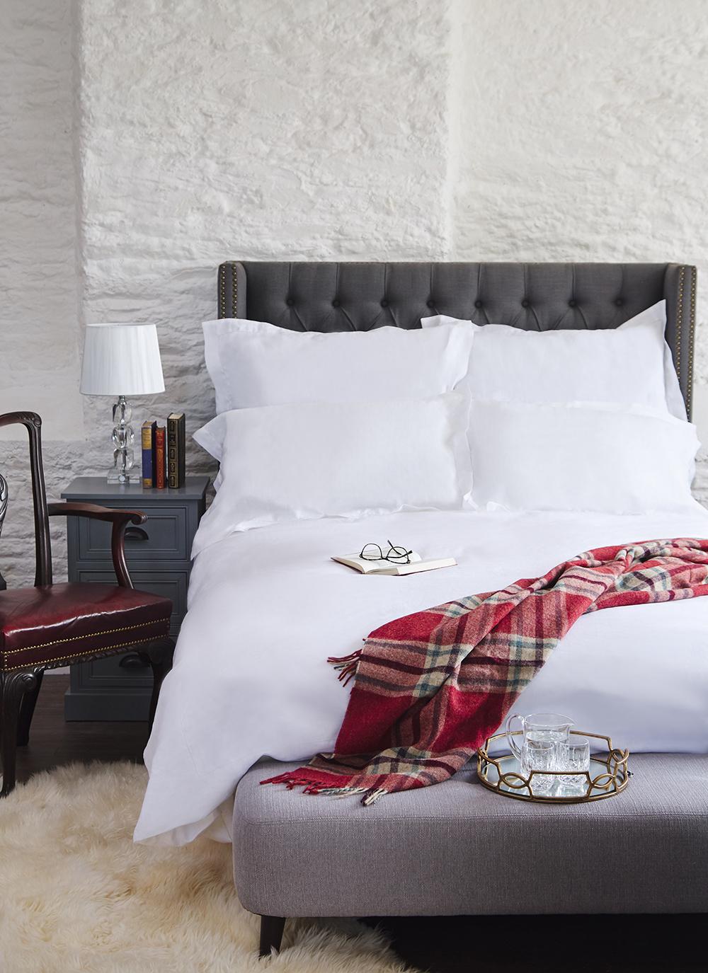 Blarney Irish Linen King Size Bed Set, Linen King Size Bedding