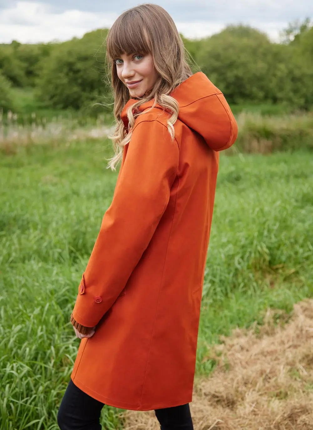 Hooded Mackintosh Coat