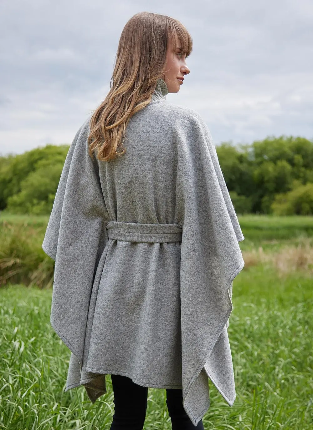 Emerald Belted Poncho