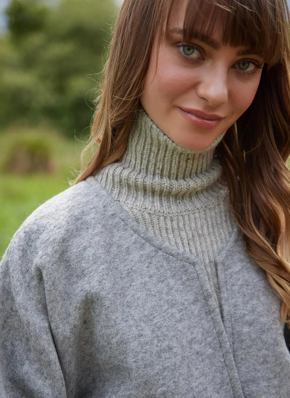 Emerald Belted Poncho