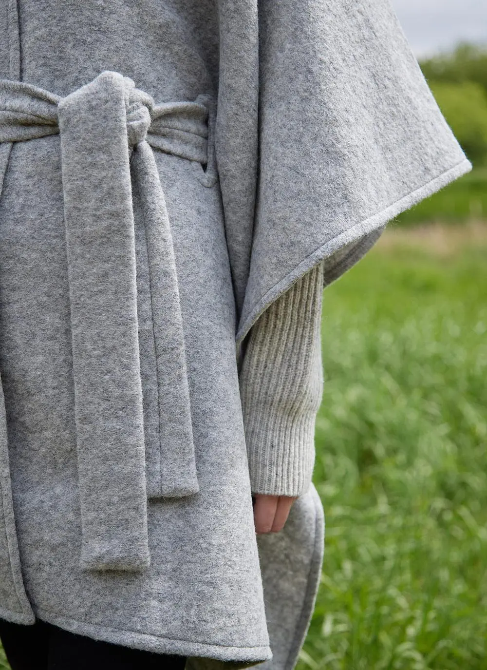 Emerald Belted Poncho