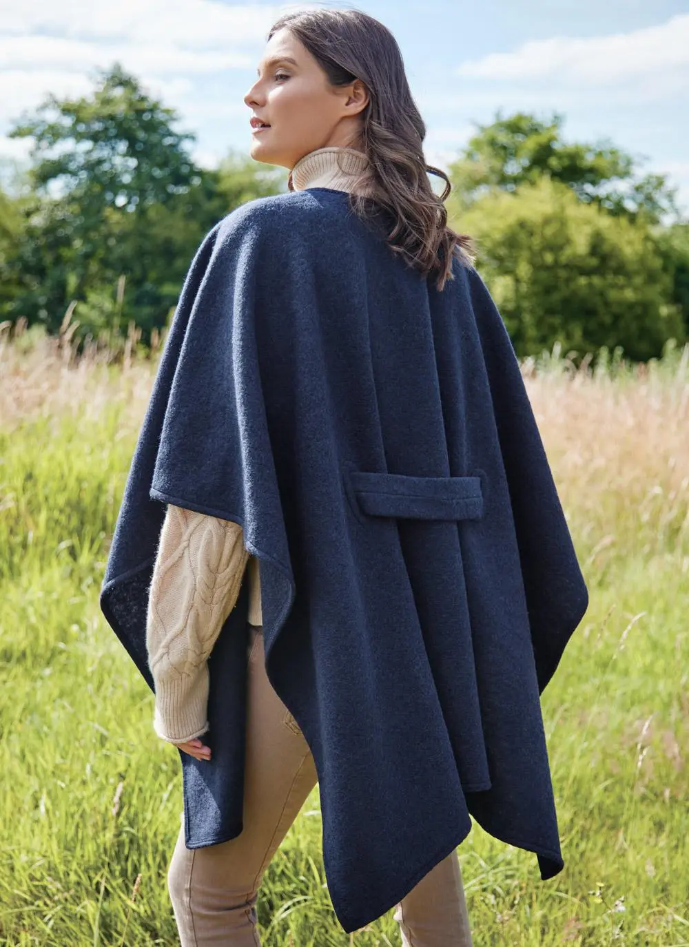 Emerald Belted Poncho