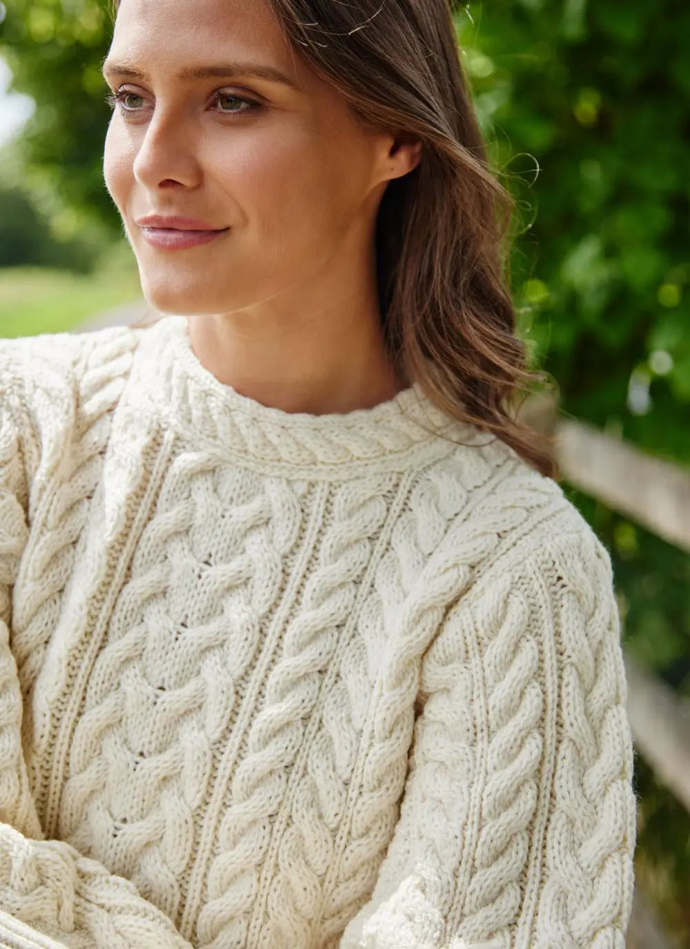 Bell Sleeve Cable Sweater
