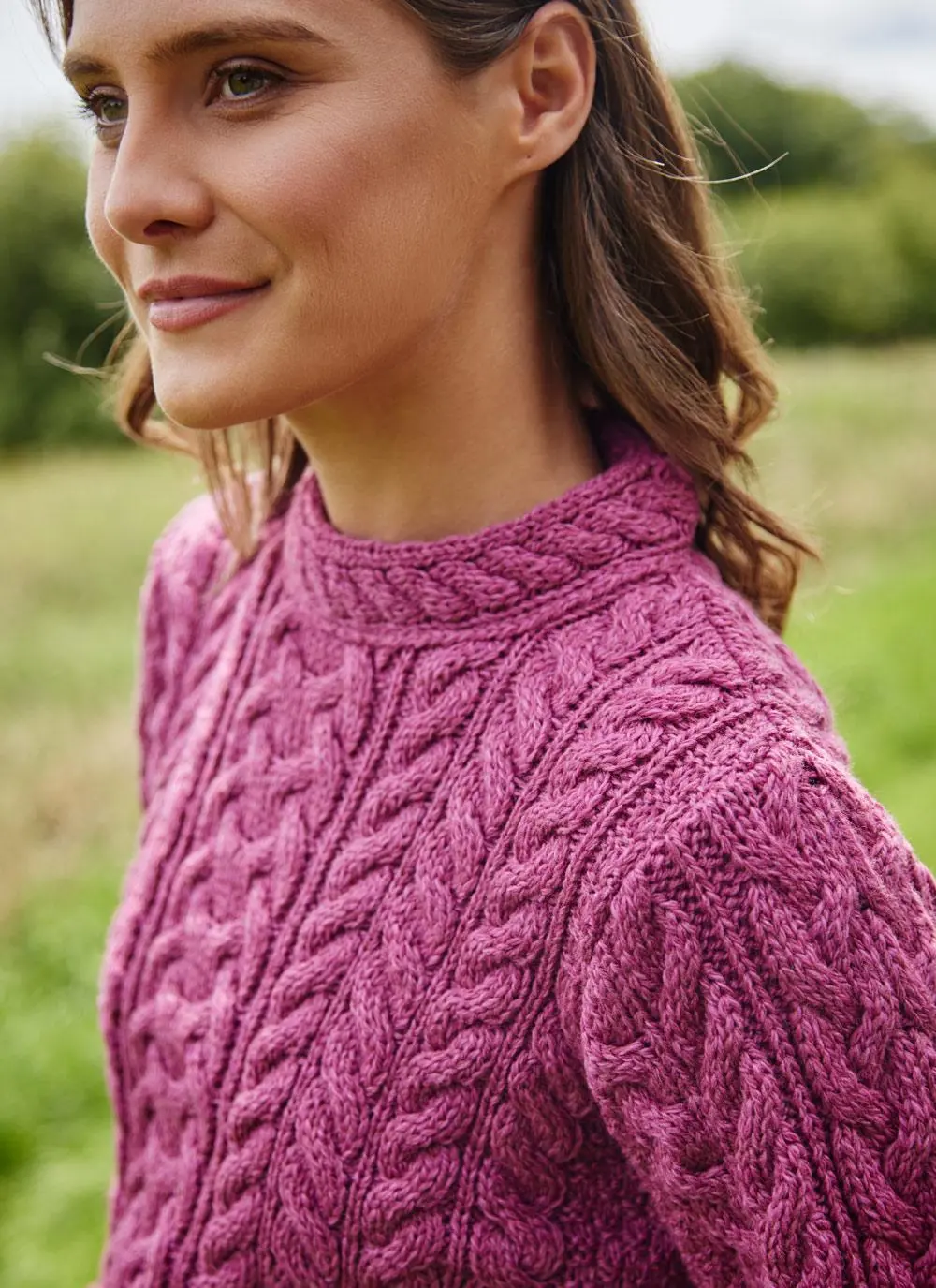 Bell Sleeve Cable Sweater