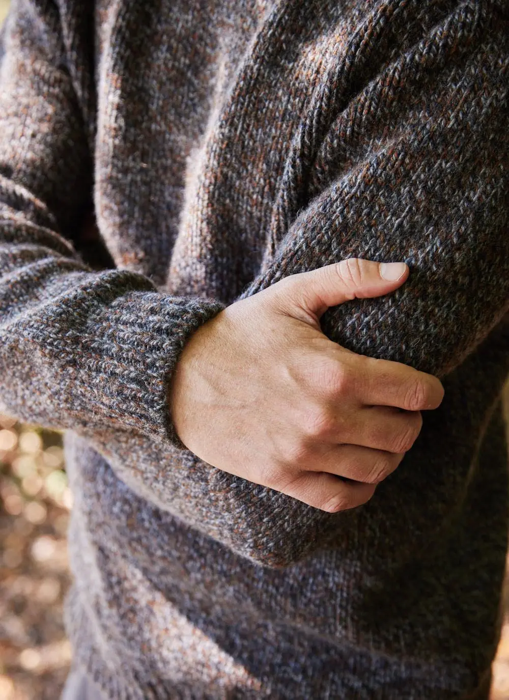 Fisherman Wool Cashmere Polo Neck Sweater