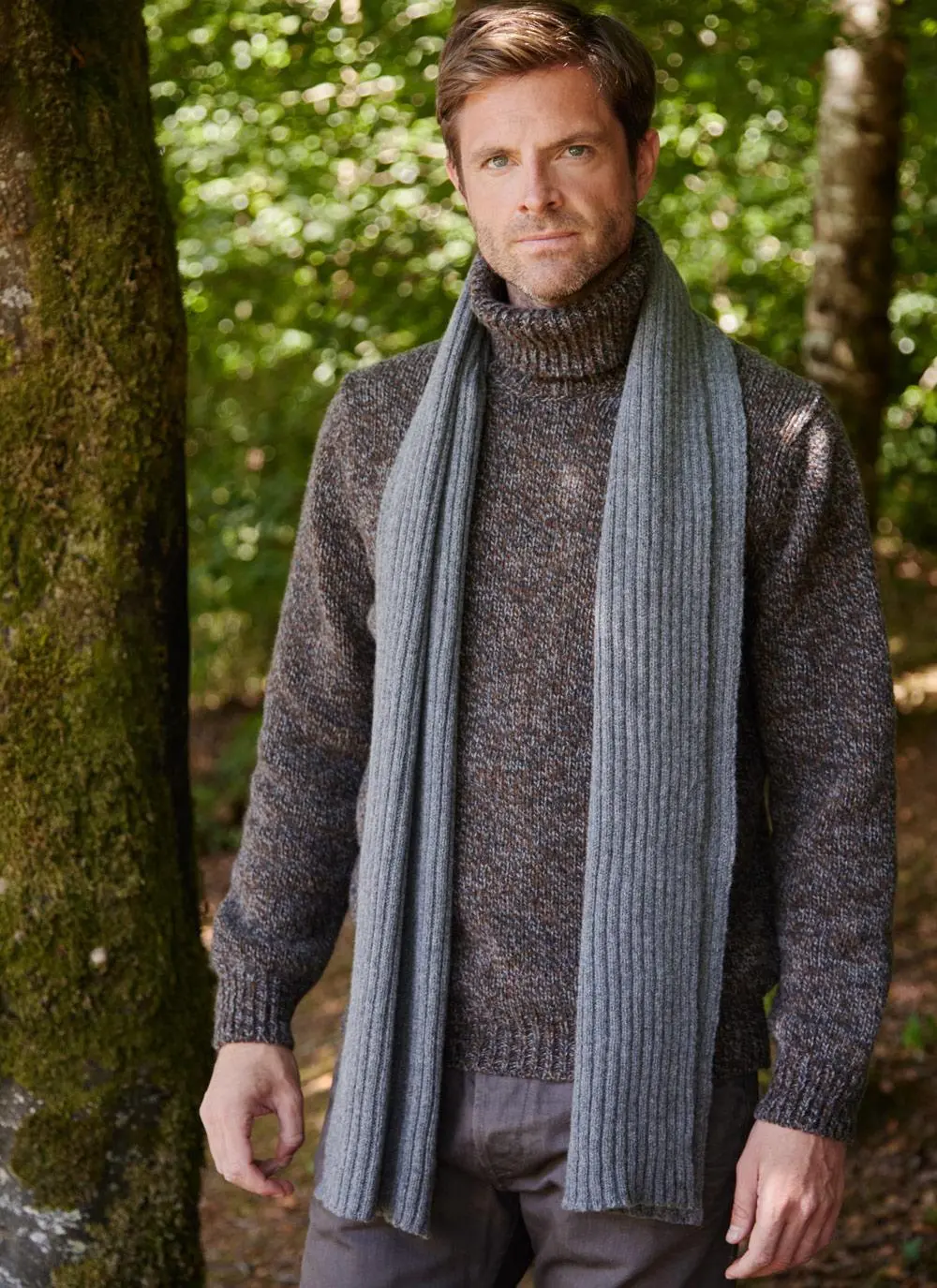 Fisherman Ribbed Lambswool Scarf