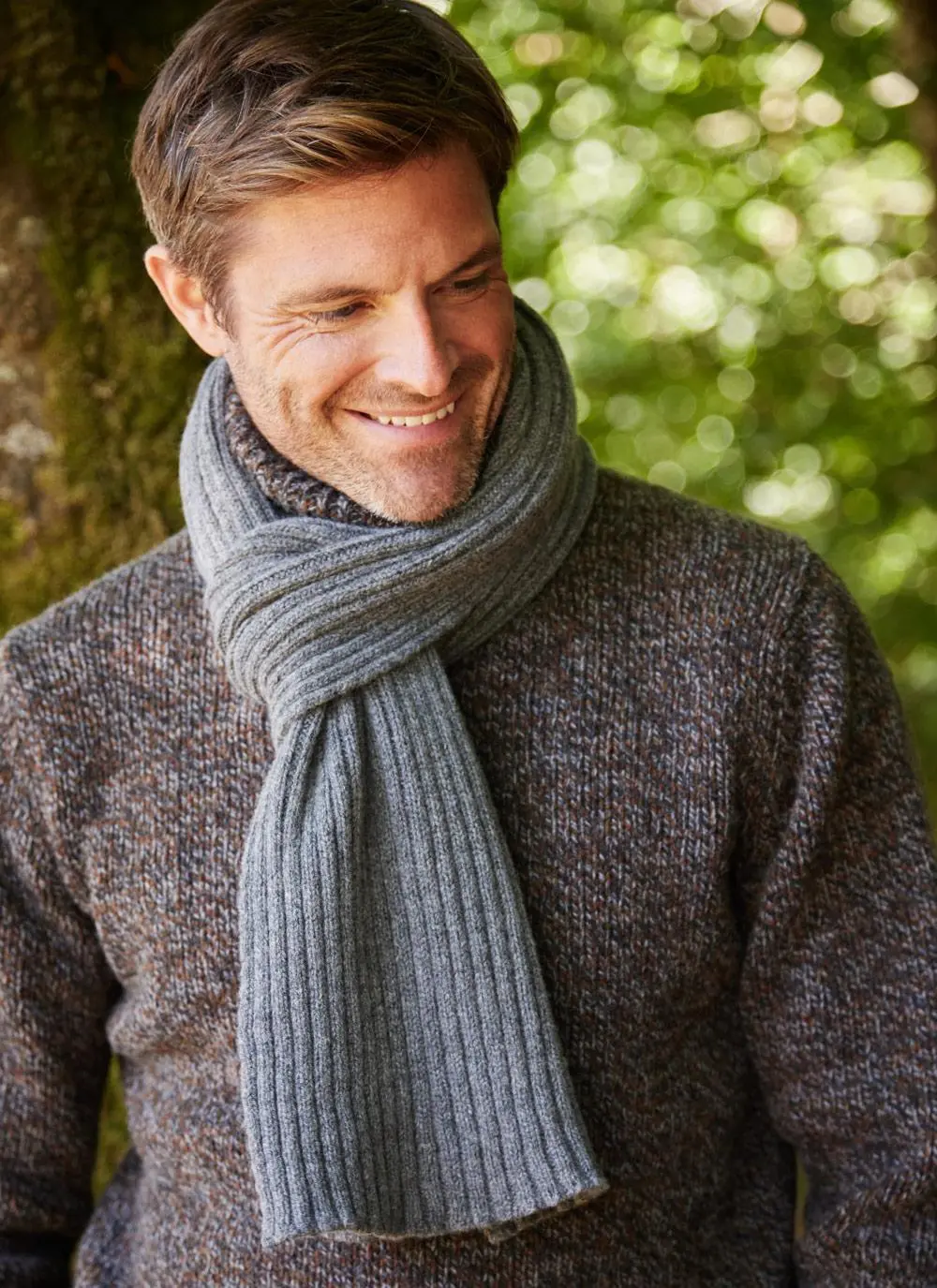Fisherman Ribbed Lambswool Scarf