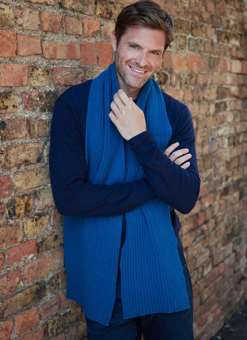 Fisherman Ribbed Lambswool Scarf
