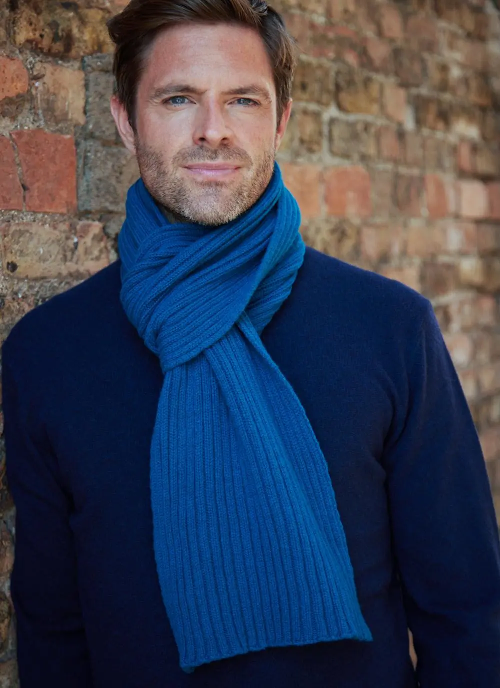 Fisherman Ribbed Lambswool Scarf