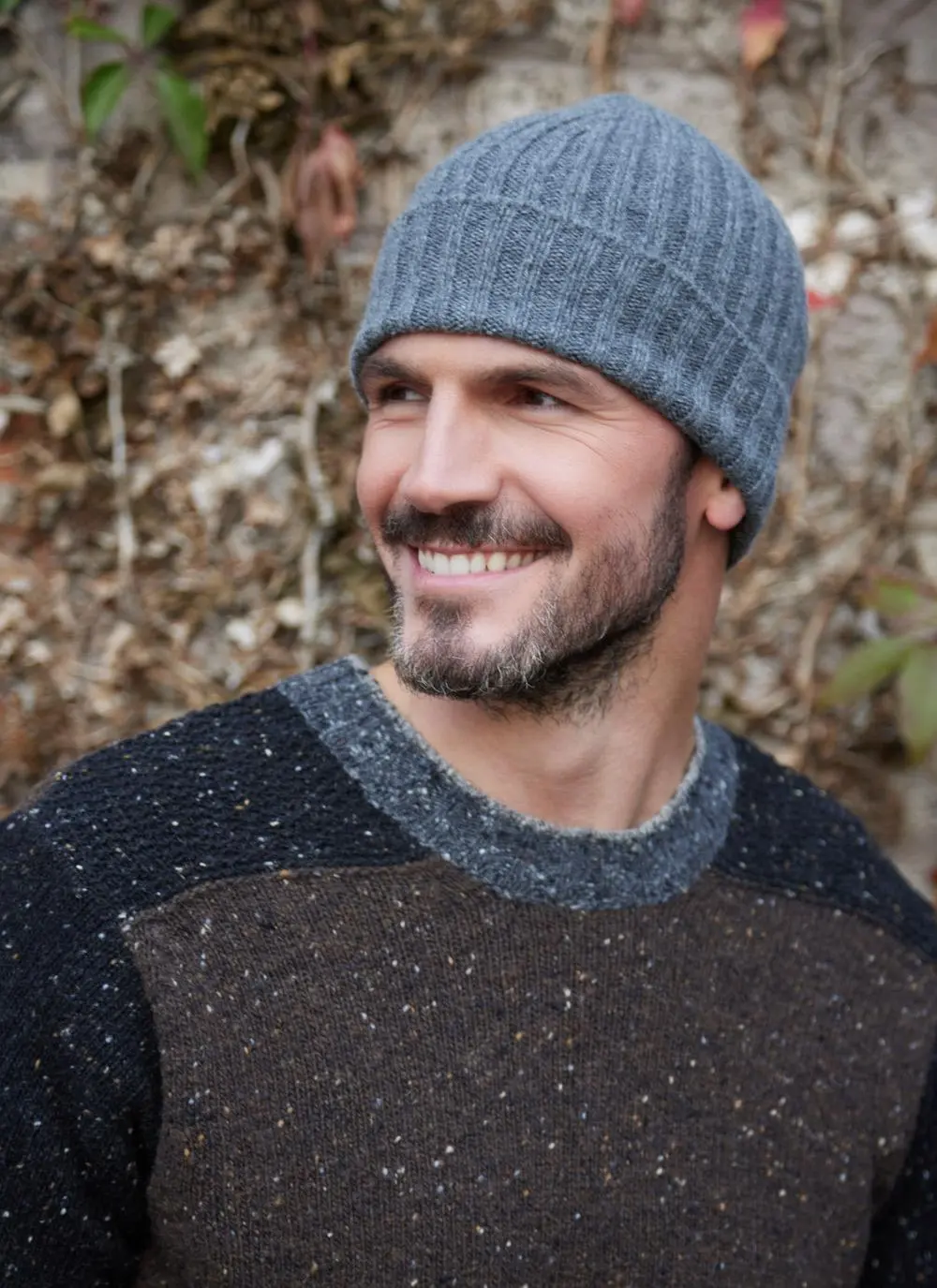 Fisherman Ribbed Lambswool Beanie Hat