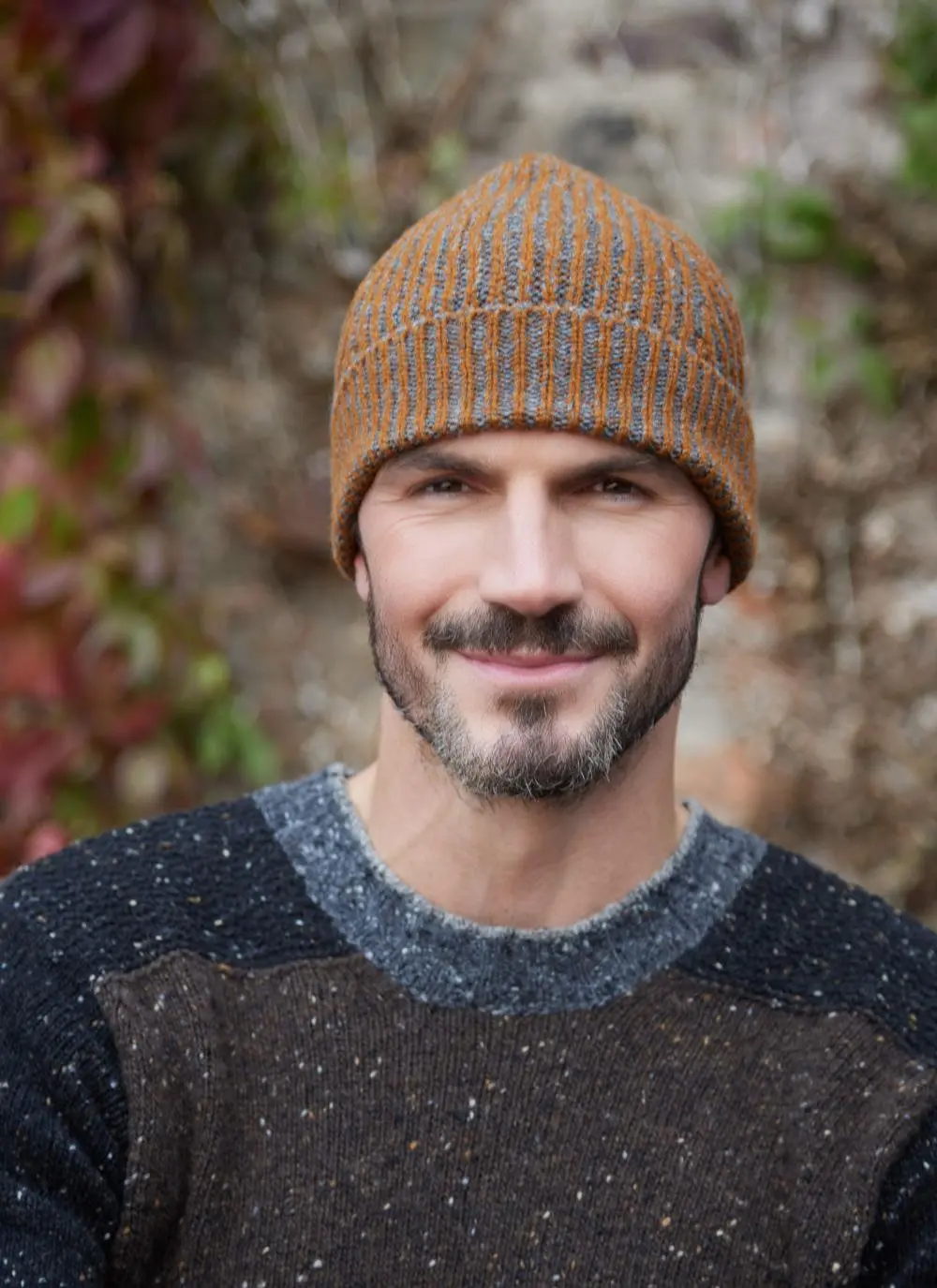 Fisherman Herringbone Stitch Beanie Hat