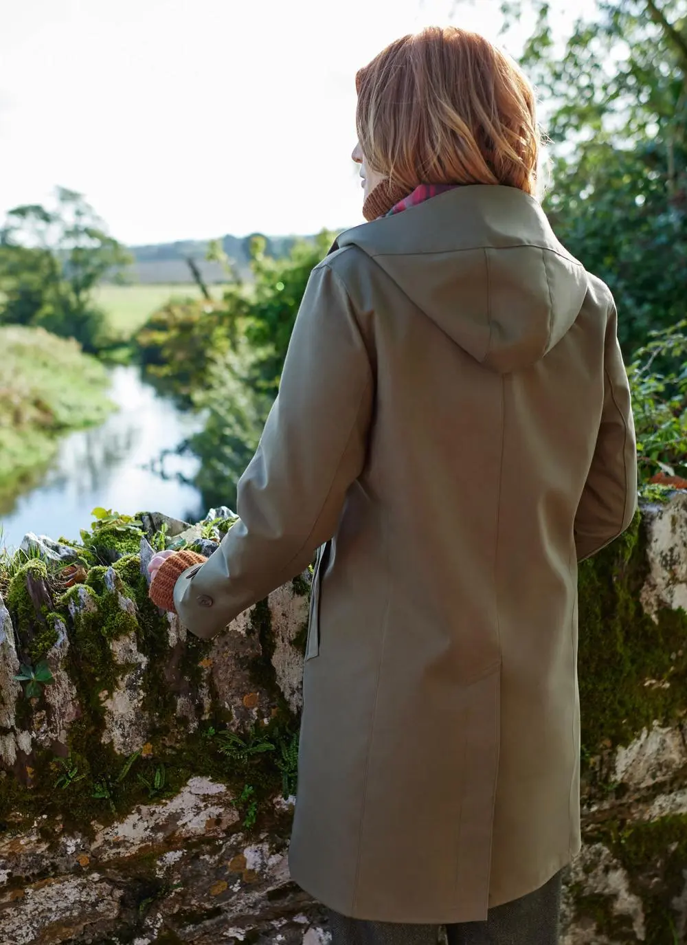 Hooded Mackintosh Coat