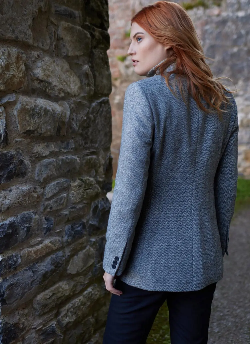 Irish Tweed Blazer in Grey
