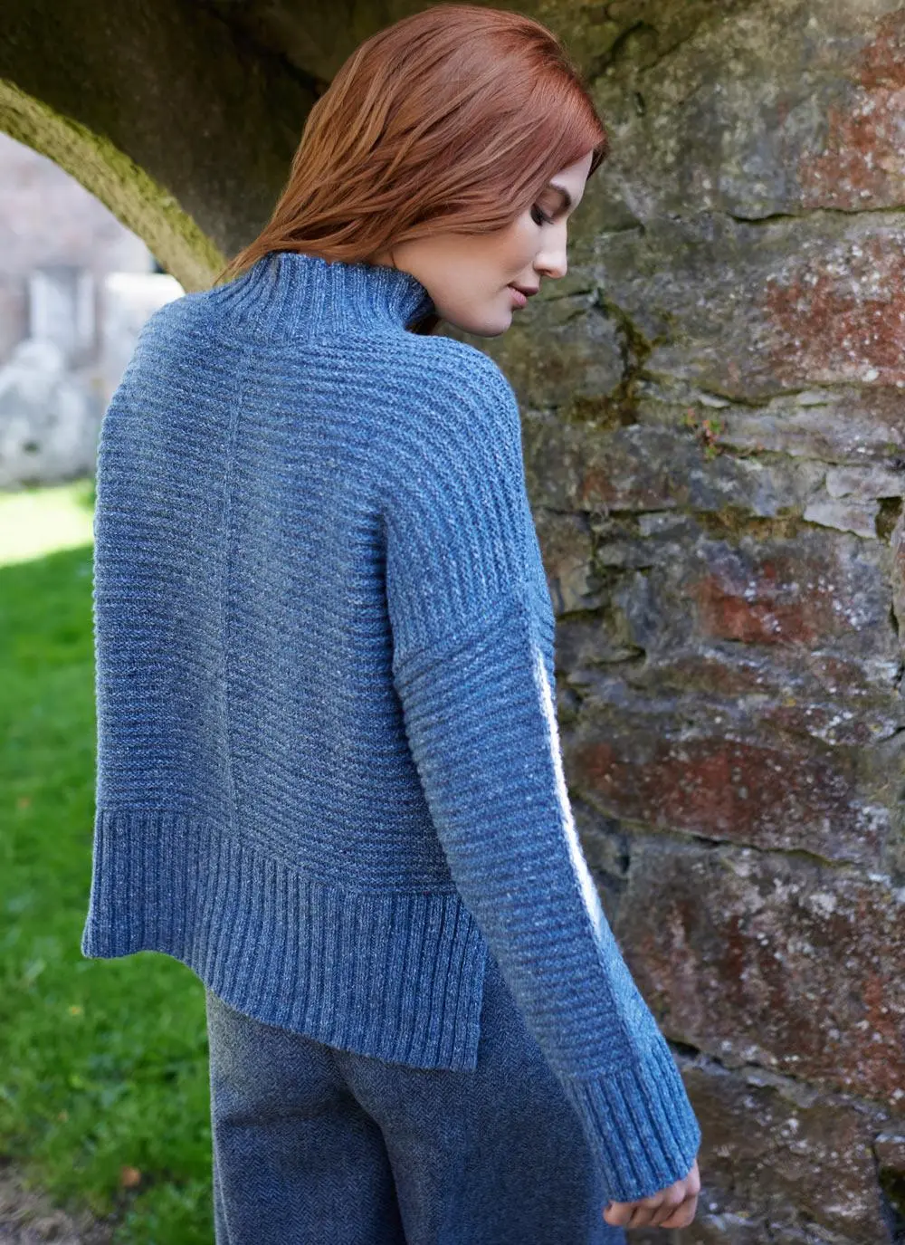 Iris Solid Funnel Neck Sweater