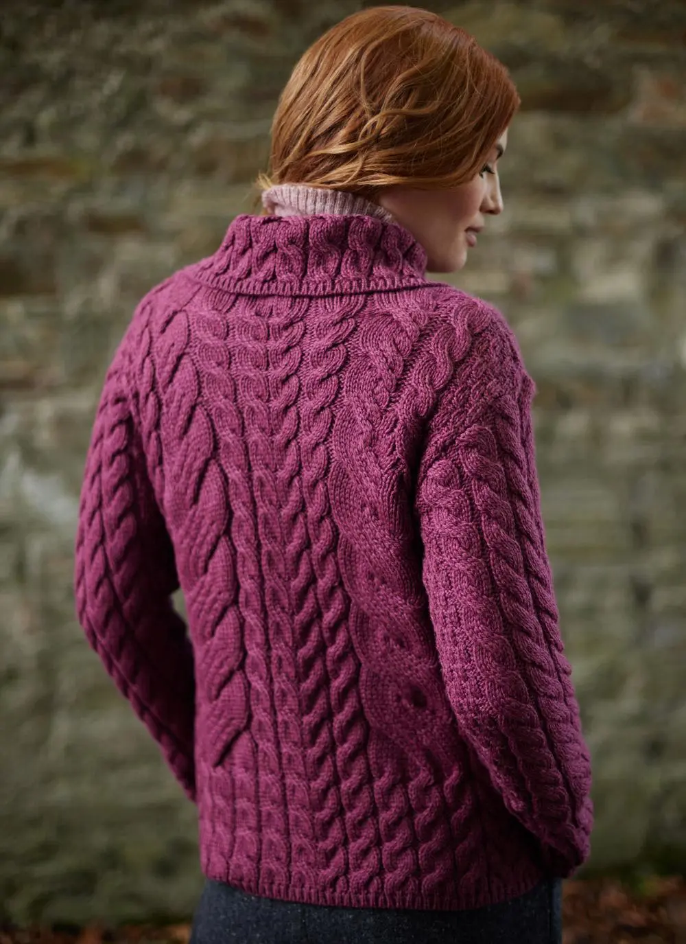 Supersoft Merino Wool Cable Cardigan