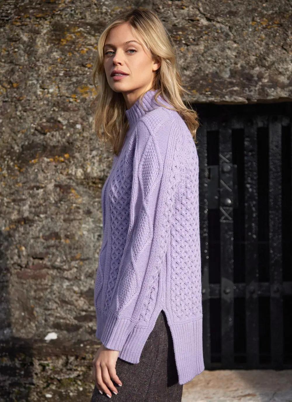 Noreen Aran Turtle Neck Sweater