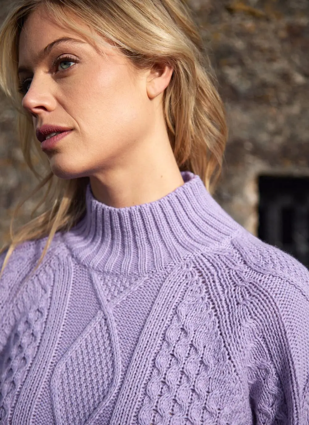 Noreen Aran Turtle Neck Sweater