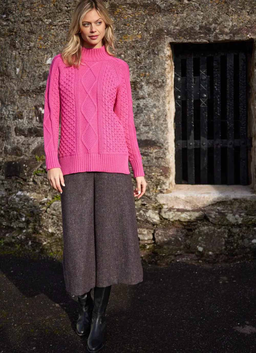 Noreen Aran Turtle Neck Sweater