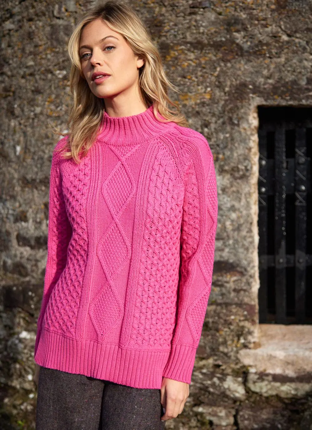Noreen Aran Turtle Neck Sweater