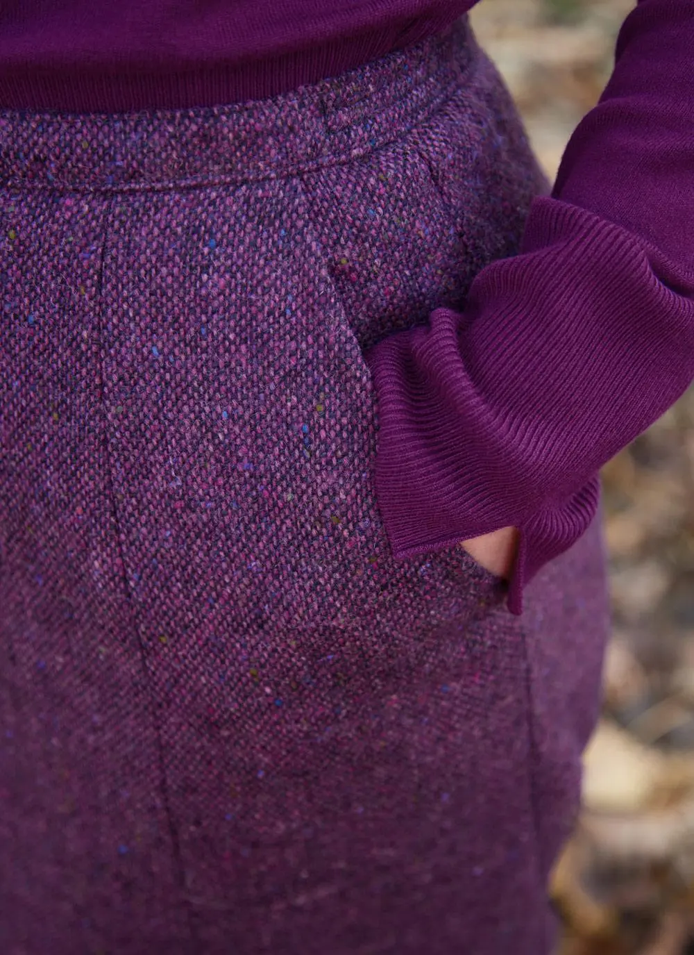 Garnish Swing Tweed Skirt